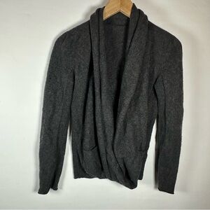 Melys Cozy Cashmere Charcoal Gray Cardigan
